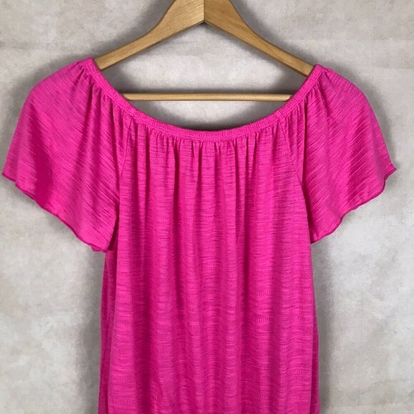 STYLE & CO. Pink Smocked Hem Knit Top NEW Size SMALL - Picture 2 of 5